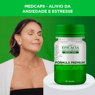 MedCaps - Composto para Alivio da Ansiedade e Estresse - 120 Cápsulas 