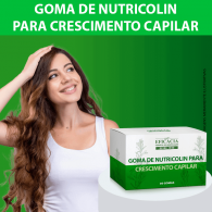 Gomas de Nutricolin para Crescimento Capilar, Fórmula Premium - 30 Unidades