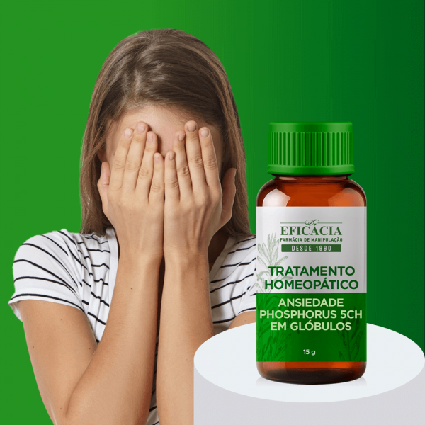 Tratamento Homeopático Ansiedade Phosphorus 5CH em Glóbulos 15g 1