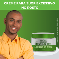 Creme para Suor Excessivo na Cabeça e no Rosto - 50 g